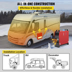 SIHAO Fast-Heating Diesel Parking Heater 5-8KW 12V – Portable Kit with Remote, Ideal for Vans & Trucks