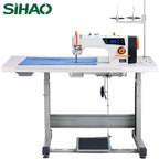 SIHAO 550W Industrial Sewing Machine – Digital Servo Lockstitch, 5000SPM, for Leather & Canvas, with Worktable & Control Panel
