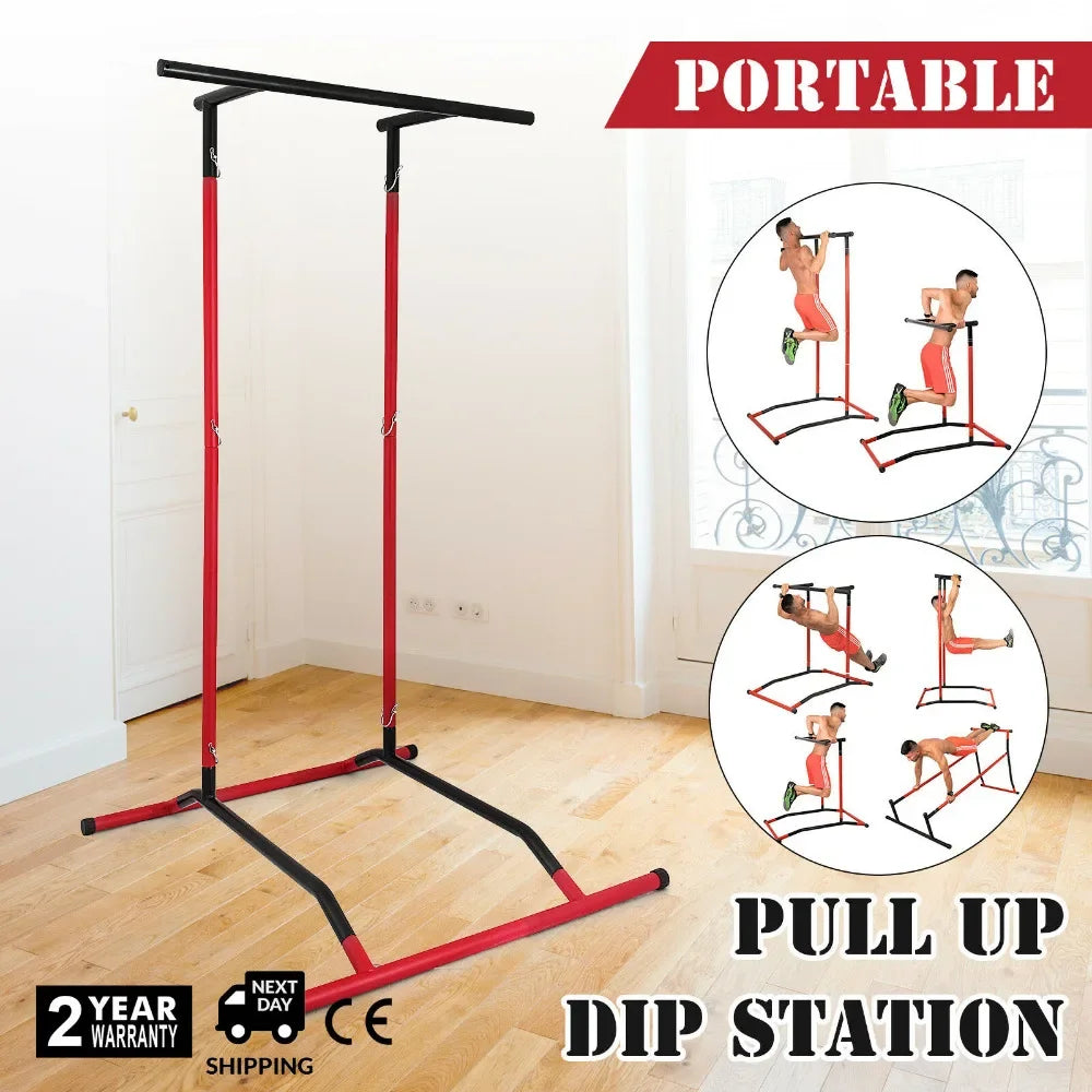 SIHAO Power Tower Pull Up & Dip Station – 330LBS Capacity, Heavy Duty Steel Frame, Home Gym Equipment