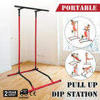 SIHAO Power Tower Pull Up & Dip Station – 330LBS Capacity, Heavy Duty Steel Frame, Home Gym Equipment