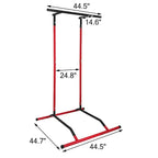 SIHAO Power Tower Pull Up & Dip Station – 330LBS Capacity, Heavy Duty Steel Frame, Home Gym Equipment