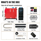 SIHAO Fast-Heating Diesel Parking Heater 5-8KW 12V – Portable Kit with Remote, Ideal for Vans & Trucks