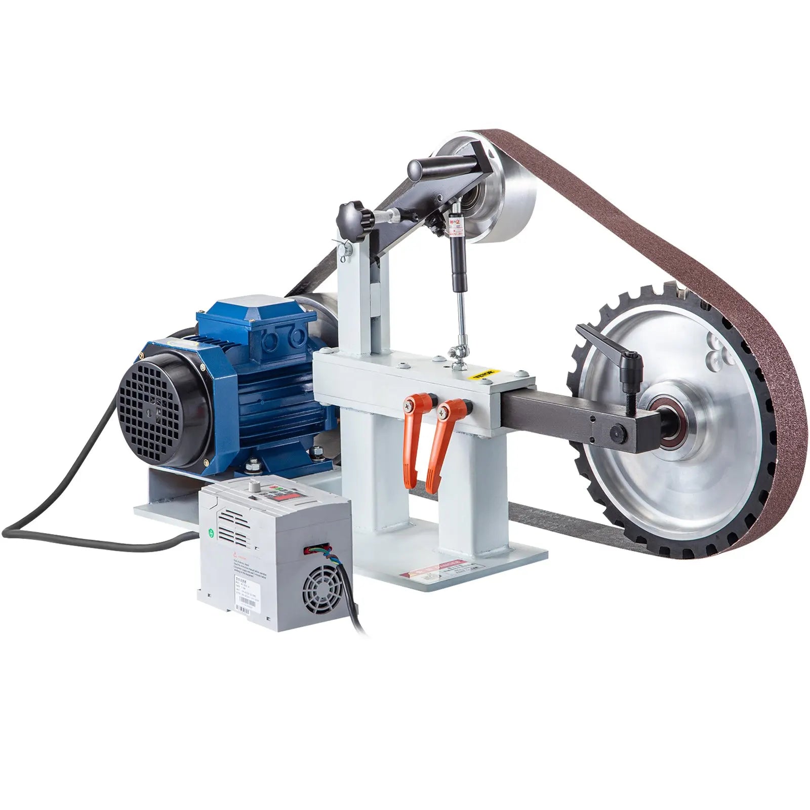 SIHAO 1.5KW Electric Belt Sander 2x82in Variable Speed Grinder Machine 3 Speed Bench Polishing Tool for Knife Making Sharpening Metalwork