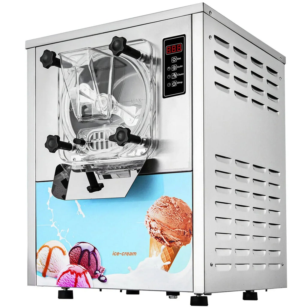 SIHAO Commercial Ice Cream Machine 1400W Hard Ice Cream Maker 16-20L/H Stainless Steel Frozen Dessert Equipment