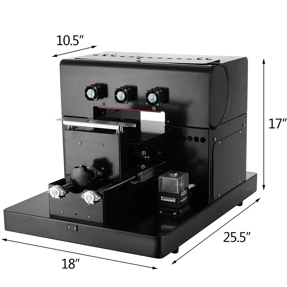 SIHAO A3/A4 UV Flatbed Printer – 2880x1440DPI, Auto Height Adjustment, Prints on Phone Cases, Bottles, Wood & Metal