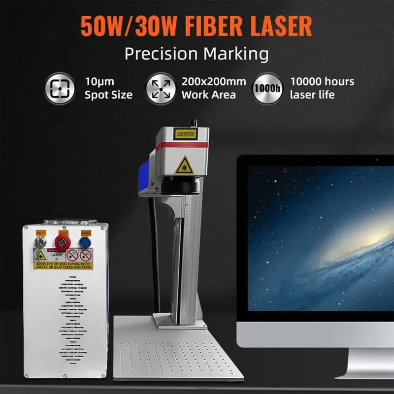 SIHAO 20W-50W Laser Marking Engraver – Deep Engraving on Stainless Steel, Gold, Silver, Brass & Titanium, for Jewelry, Tools & Electronics