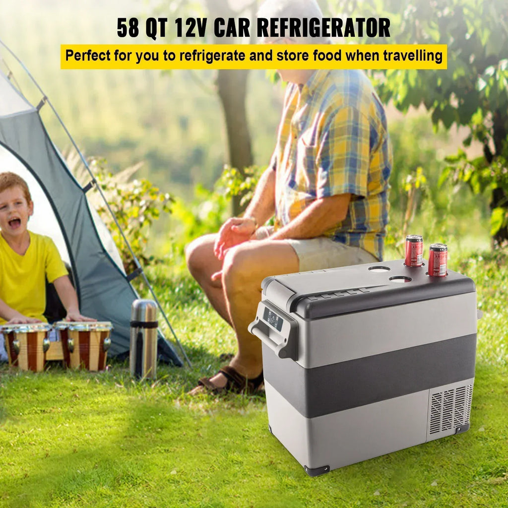 SIHAO Car Refrigerator 20L-55L Mini Fridge Freezer Portable Compressor Cooler 12/24V DC 110-240V Ice Box for Camping Driving