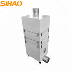 SIHAO 3-Stage Laser Smoke Purifier with Activated Carbon + HEPA + Pre-Filter – Fits CO2 Engravers 50W To 150W, Removes Odors & Particulates
