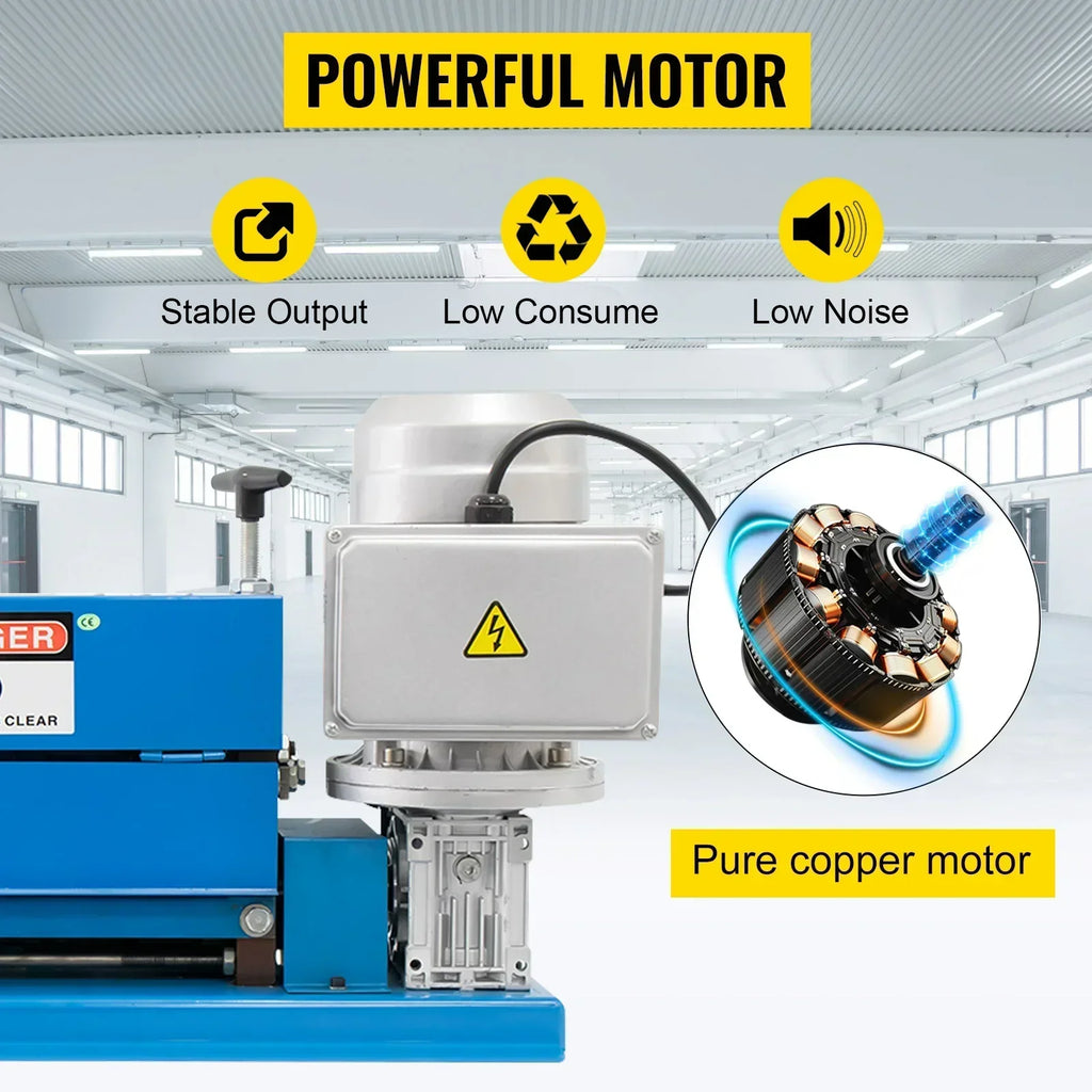 SIHAO 370W Heavy-Duty Wire Stripping Machine | 11 Channels for Scrap Copper Recycling