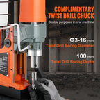 SIHAO 1450W Magnetic Drill with 2810 Lbf Holding Force, 11-Piece Portable Mag Drill Kit, 1.6" Max Boring Dia. & 850RPM for Metal Surface, Home Improvement