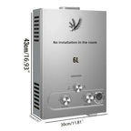 SIHAO 6L–18L LPG Tankless Water Heater – Instant Propane/Butane Gas Hot Water System, On-Demand Flow, Compact Indoor/Outdoor Unit for Home, RV, Cabin, and Camping