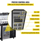SIHAO Dual-Tank Slushie Maker 340W – 3L+3L Capacity with Precision Temp Control, Perfect for Busy Cafés & Fast-Food Outlets