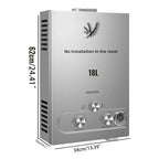 SIHAO 6L–18L LPG Tankless Water Heater – Instant Propane/Butane Gas Hot Water System, On-Demand Flow, Compact Indoor/Outdoor Unit for Home, RV, Cabin, and Camping