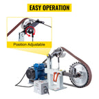 SIHAO 1.5KW Electric Belt Sander 2x82in Variable Speed Grinder Machine 3 Speed Bench Polishing Tool for Knife Making Sharpening Metalwork