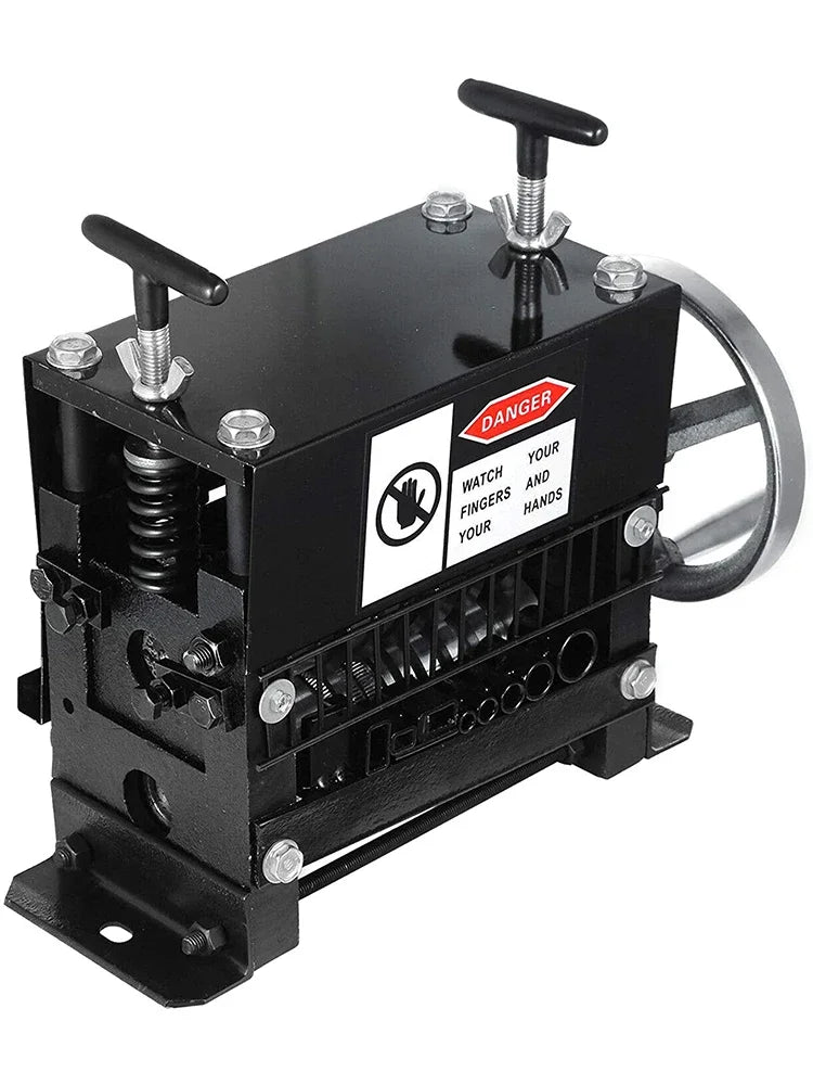 SIHAO 1-20mm Adjustable Wire Stripper – 8-Channel Cranked Stripping Machine with 7 Blades for DIY & Professional Use