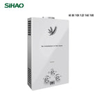 SIHAO 6–18L LPG Instant Tankless Water Heater – Energy-Efficient Stainless Steel, LED Display, Smart Temp Control, Overheat & Dry-Burn Protection, Compact Indoor/Outdoor Unit for Home, RV, and Cabin