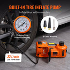SIHAO 5T Electric Car Jack Kit – Built-in Impact Wrench, Air Pump & LED, for Cars & Trucks