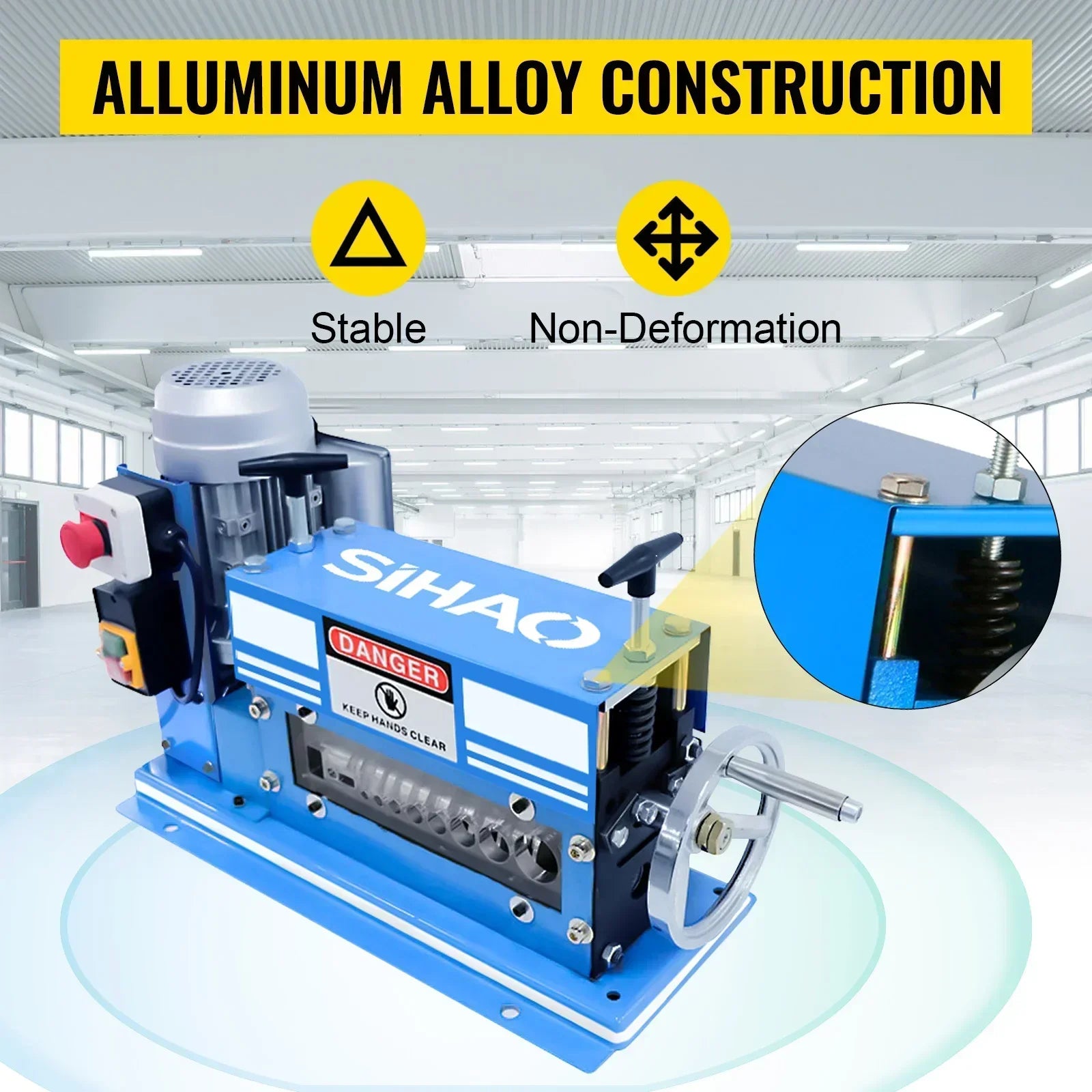 SIHAO 370W Heavy-Duty Wire Stripping Machine | 11 Channels for Scrap Copper Recycling