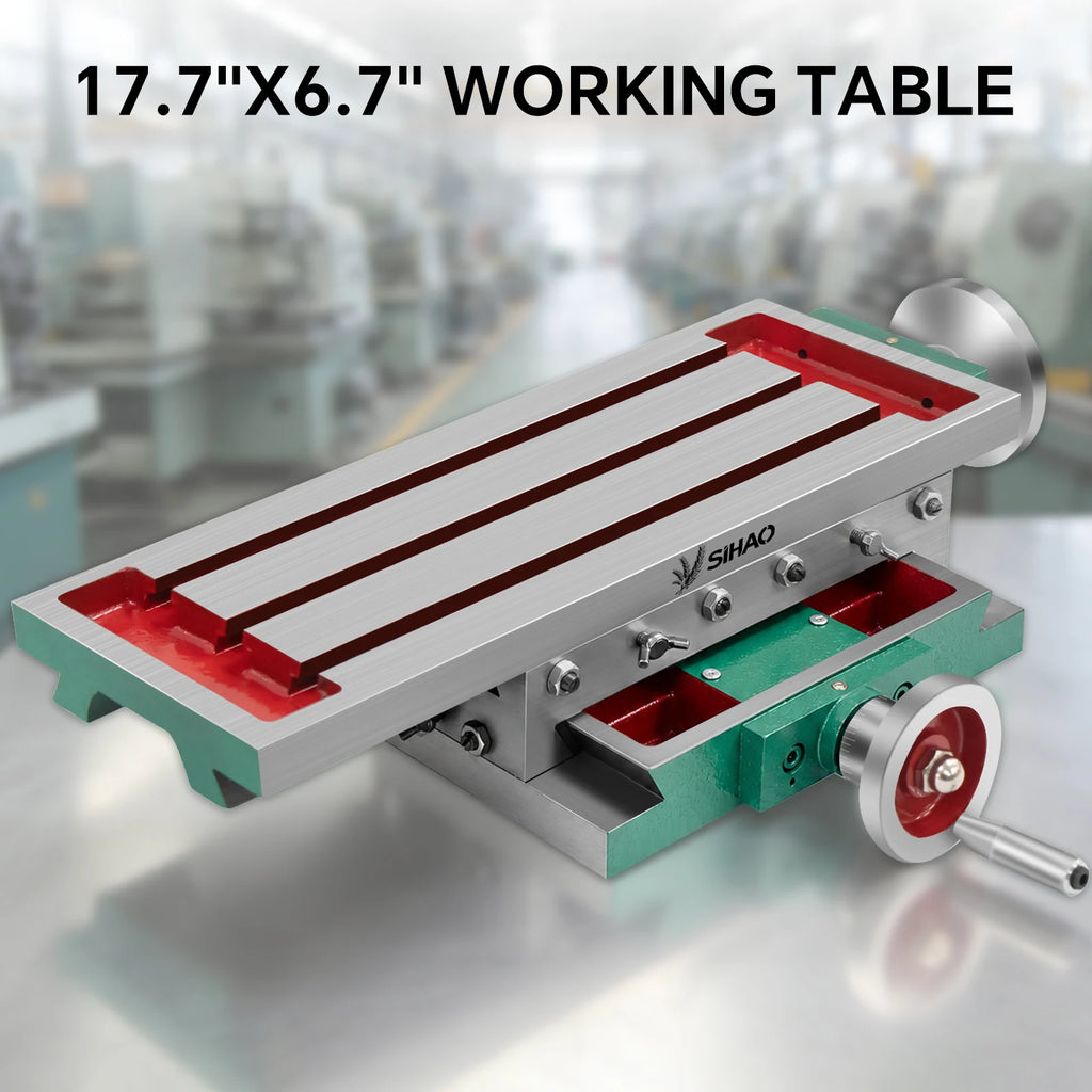 SIHAO Cross Slide Milling Table – 2-Axis Compound Vise for Drill Press, Bench Grinder & Positioning