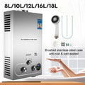 SIHAO LPG Gas Water Heater – 6L To 18L Propane/Butane Instant Hot Water Heater, Stainless Steel Wall-Mounted Boiler for Shower, Kitchen & RV (Multiple Sizes Available)