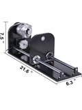 SIHAO Laser Engraver Rotary Axis 80mm 3-Jaw Spiral Chuck CNC Router Axis Measuring for CO2 Laser Engraving Machine