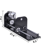 SIHAO Laser Engraver Rotary Axis 80mm 3-Jaw Spiral Chuck CNC Router Axis Measuring for CO2 Laser Engraving Machine