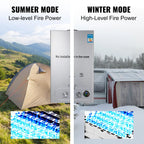 SIHAO 6-18L Instant Propane Tankless Water Heater – 16-36kW Gas System with Smart Dual Mode, Digital LED Display & Full Shower Kit for RV Camping Home Use