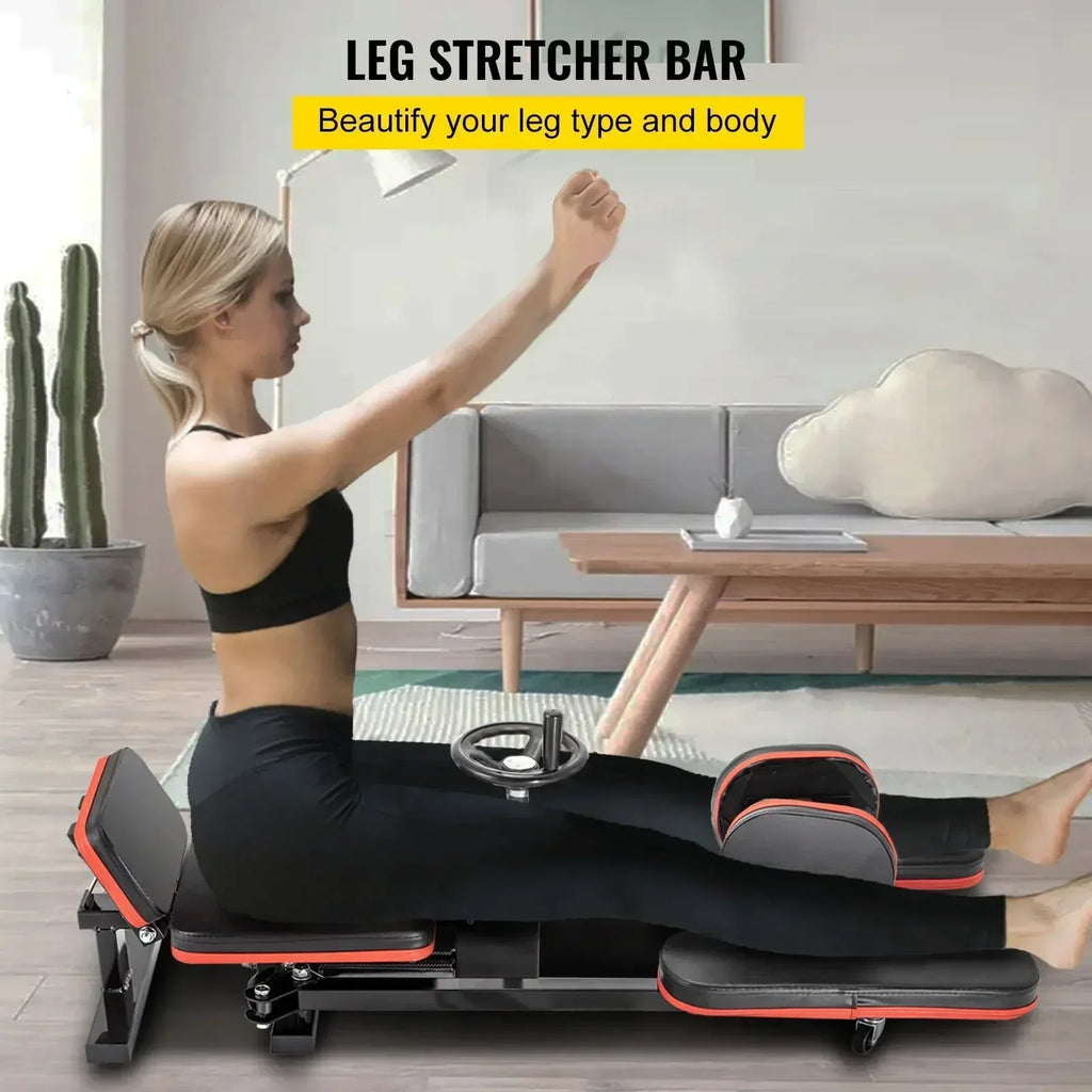 SIHAO Pro 220lbs Leg Stretcher Machine Adjustable Stretch Trainer for Home Gym Yoga Martial Arts Flexibility Exercise Recovery