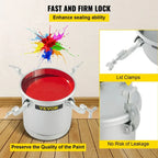 SIHAO 10L/2.6Gal Airless Paint Sprayer – Pressure Pot with Spray Gun & Hose, Heavy Duty for Home & Commercial, Includes 2-Year Warranty