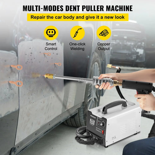 SIHAO 5-in-1 Auto Spot Welder Dent Puller — Straight Pull & Flattening for Professional Sheet Metal Repair Without Paint Damage