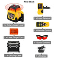 SIHAO 360 Rotary Laser Level Self Leveling Vertical Horizontal Line Tool with Receiver Outdoor Indoor Construction Measuring Instrument
