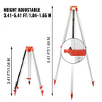 SIHAO 1.65M Laser Level Tripod & Staff Kit – Adjustable Height Aluminum Stand with Ruler for Engineering Surveying & Mapping
