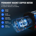 SIHAO 4500/3500/3000LBS 12V Electric Winch for ATV/UTV/Jeeps - Synthetic Rope, Wireless & Wired Remote IP55 Waterproof Off-Road
