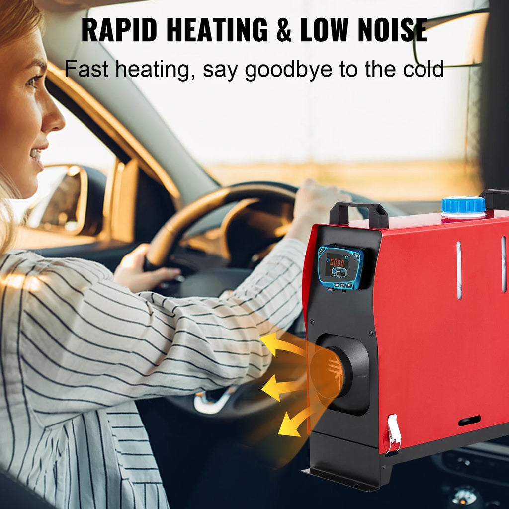 SIHAO Fast-Heating Diesel Parking Heater 5-8KW 12V – Portable Kit with Remote, Ideal for Vans & Trucks