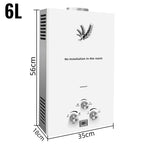SIHAO 6–18L LPG Instant Tankless Water Heater – Energy-Efficient Stainless Steel, LED Display, Smart Temp Control, Overheat & Dry-Burn Protection, Compact Indoor/Outdoor Unit for Home, RV, and Cabin