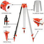 SIHAO 1.65M Laser Level Tripod & Staff Kit – Adjustable Height Aluminum Stand with Ruler for Engineering Surveying & Mapping