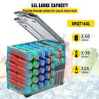 SIHAO Car Refrigerator 20L-55L Mini Fridge Freezer Portable Compressor Cooler 12/24V DC 110-240V Ice Box for Camping Driving