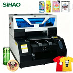 SIHAO A3/A4 UV Flatbed Printer – 2880x1440DPI, Auto Height Adjustment, Prints on Phone Cases, Bottles, Wood & Metal