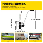 SIHAO 12V 350W Electric Trailer Dolly Motorized Jockey Wheel 2270kg Max Load Caravan Mover Boat RV Trailer Moving Tool