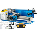 SIHAO Metal Mini Lathe Machine Mini Metal Lathe 7"x14" 550W 180x350mm Variable Speed with 3 Jaw Chuck for Metalworking Machine