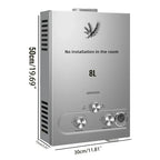 SIHAO 6L–18L LPG Tankless Water Heater – Instant Propane/Butane Gas Hot Water System, On-Demand Flow, Compact Indoor/Outdoor Unit for Home, RV, Cabin, and Camping
