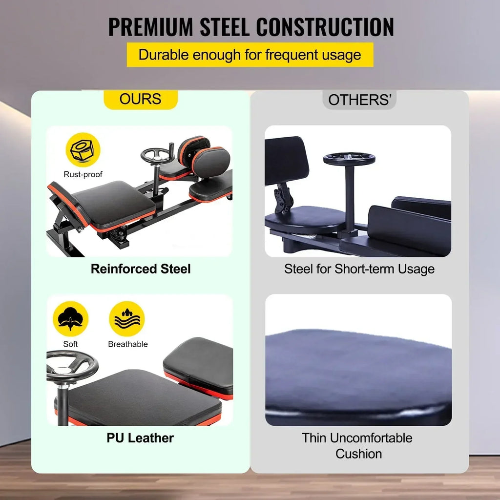 SIHAO Pro 220lbs Leg Stretcher Machine Adjustable Stretch Trainer for Home Gym Yoga Martial Arts Flexibility Exercise Recovery