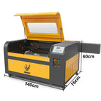SIHAO 50W Dual-Laser Engraver & Cutter – 100W Max Output, Full Accessories Kit for Wood Burning, Leather Stamping & Acrylic Fabrication