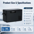 SIHAO 30L 35L 45L 12V 24V Car Fridge Freezer Portable Single Zone Compressor Refrigerator for Camping Truck RV Outdoor