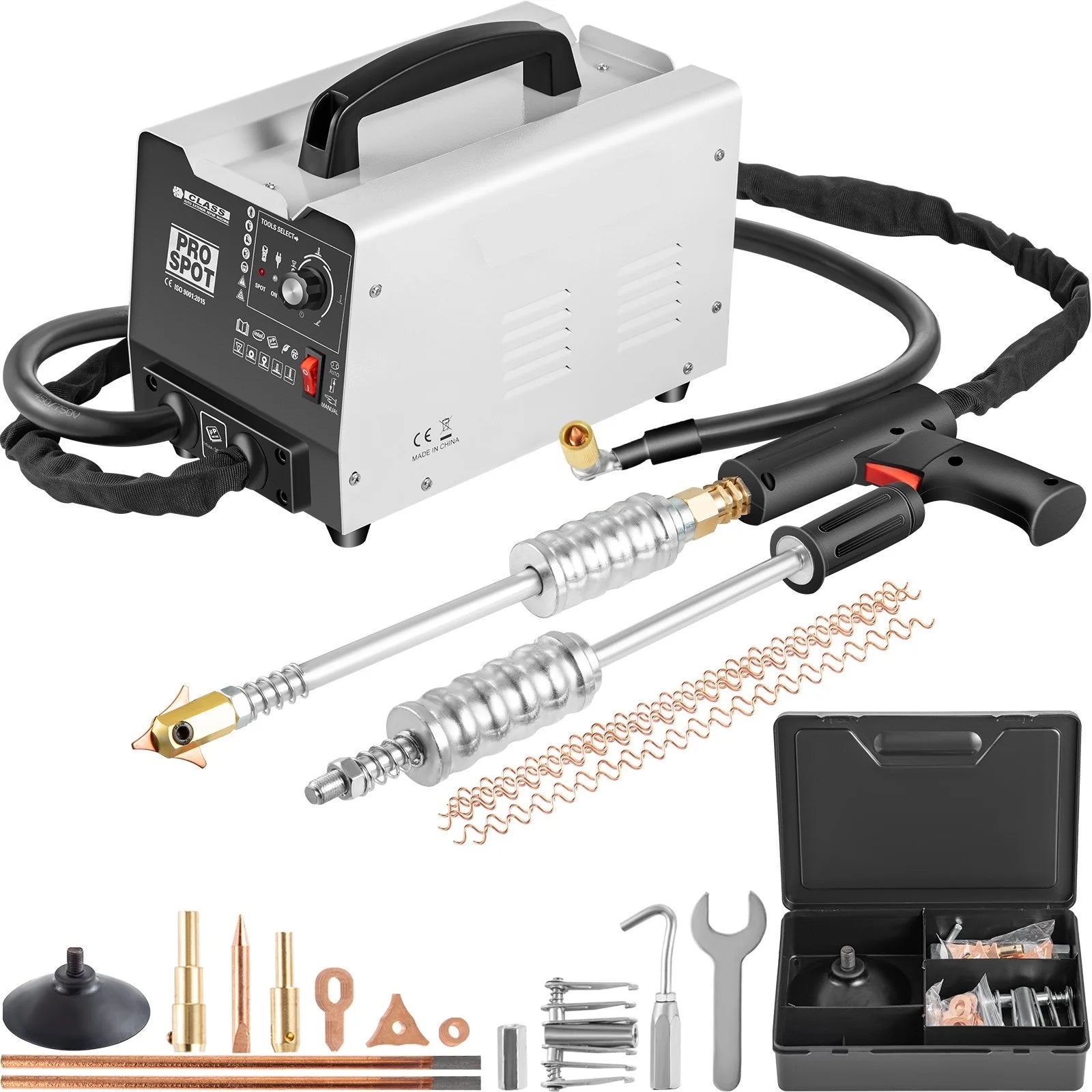 SIHAO 5-in-1 Auto Spot Welder Dent Puller — Straight Pull & Flattening for Professional Sheet Metal Repair Without Paint Damage
