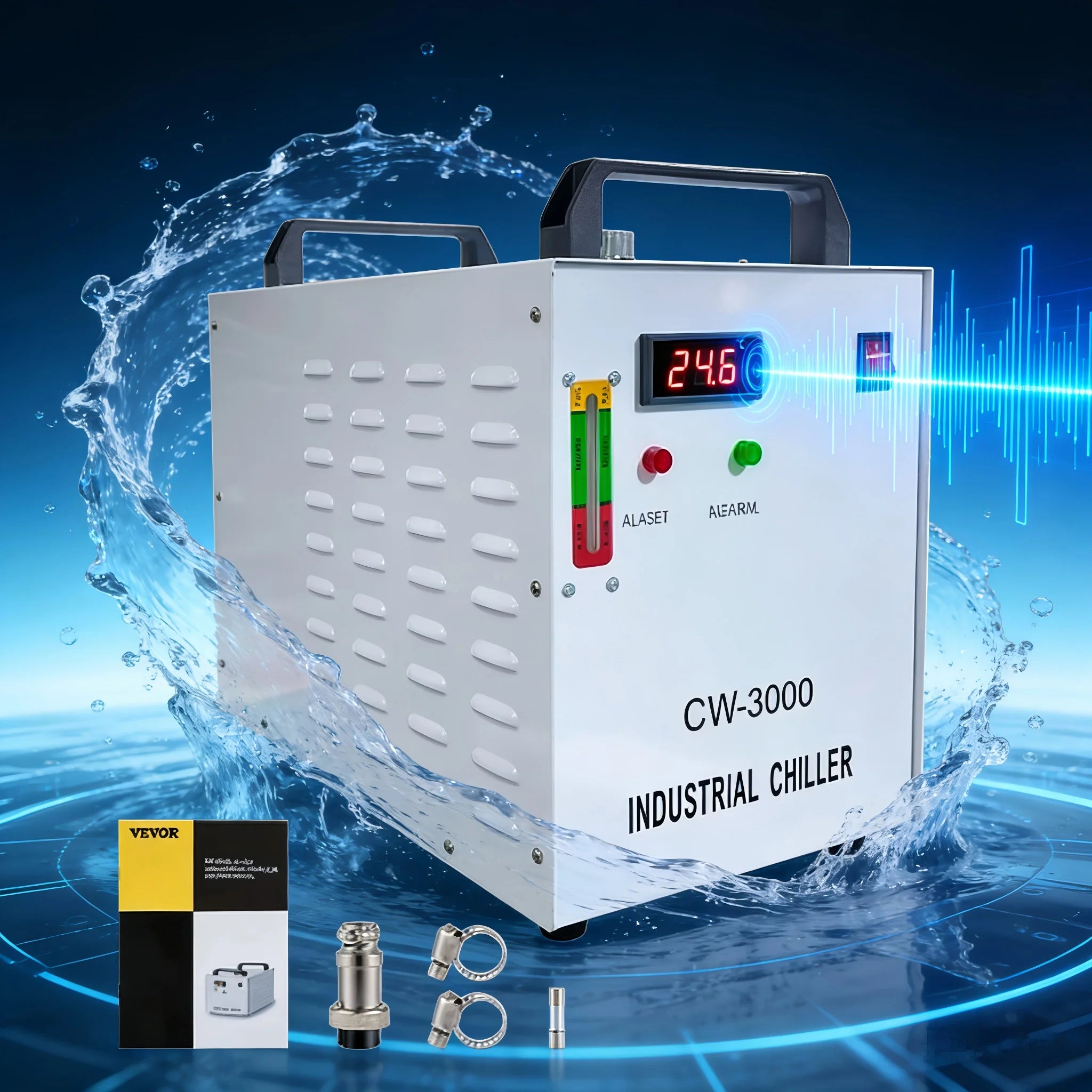 SIHAO Industrial Water Chiller Laser Cooler for CO2 Engraving Machine