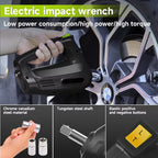SIHAO 5T Electric Car Jack 12V Digital Dual Pump Hydraulic Jack — with Electric Wrench 450mm/530mm LED Flashlight for SUV Tire Repair