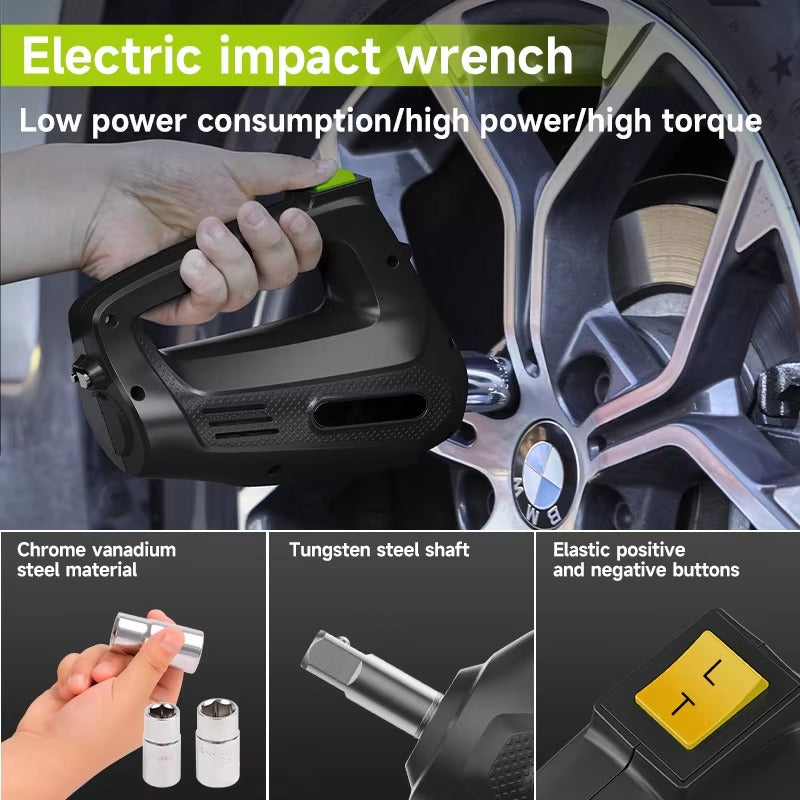 SIHAO 5T Electric Car Jack 12V Digital Dual Pump Hydraulic Jack — with Electric Wrench 450mm/530mm LED Flashlight for SUV Tire Repair