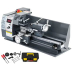 SIHAO 7×14 Inch Mini Metal Lathe Variable Speed 0-2500 RPM — Large Swing Bench Lathe for Steel Aluminum DIY Model Making