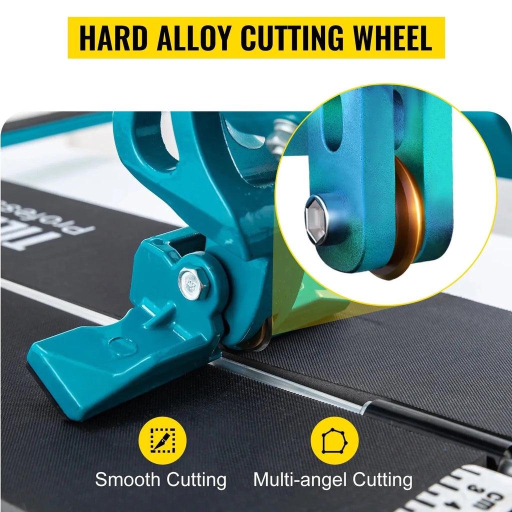 SIHAO 48" Professional Tile Cutter – Heavy-Duty Manual Scoring Tool with Built-in Laser Guide, Dual-Rail Support & Precision Snap System for Ceramic & Porcelain Tiles